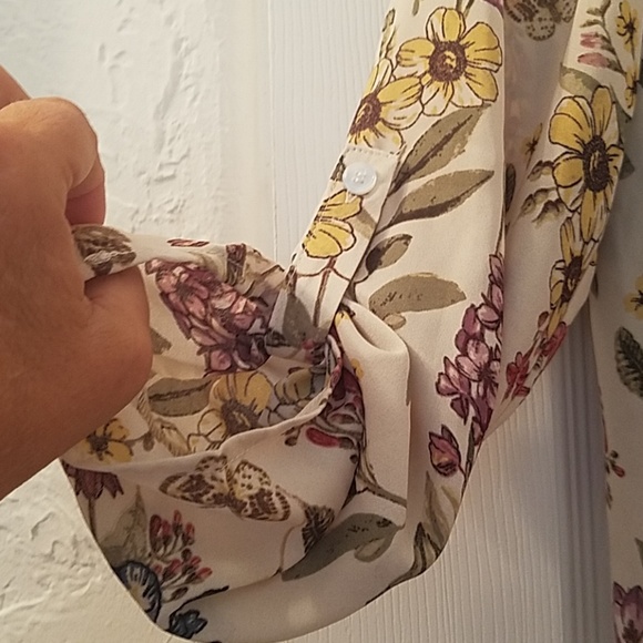 SPENSE Sweet Chiffon Garden Girl Floral Boho Peasant Festival Top Size Sm… - Picture 3 of 8